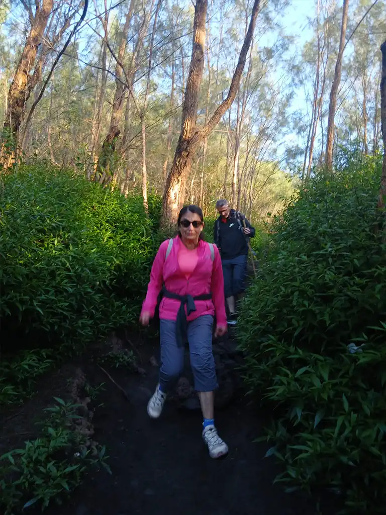 Mount Batur Sunrise Trekking Tour Bali, hikers reaching the summit to witness the famous sunrise over Bali