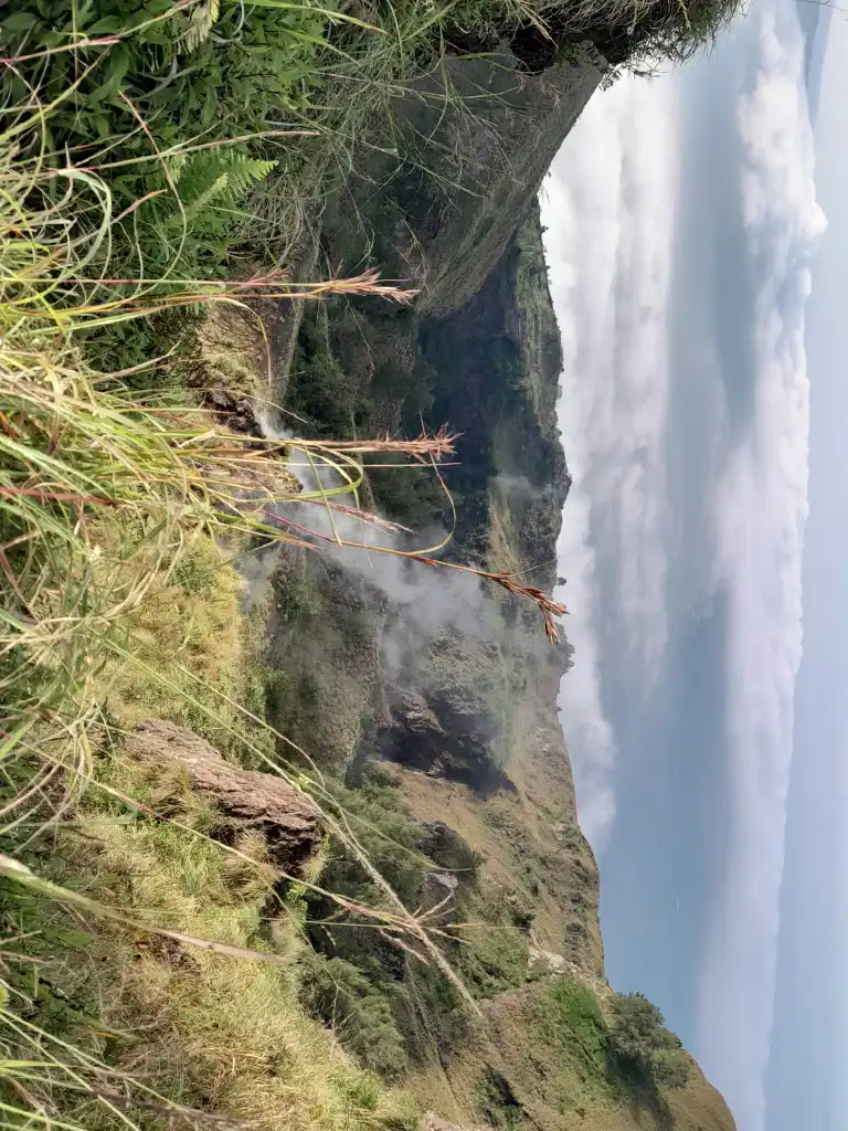 Panoramic View from Mount Batur Summit, breathtaking scenery overlooking Lake Batur, Mount Agung, and Bali's volcanic landscape