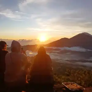 sunrise mount batur hike kintamani with trekking guide